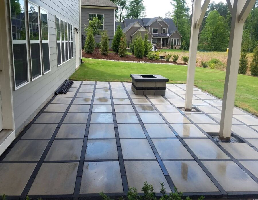 Raleigh hardscaping paver patio