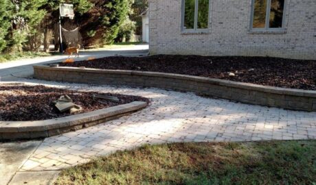 Raleigh hardscaping stone walkway