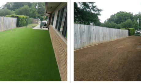 Before and after artificial grass pics by GrassMaster