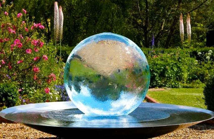 water landscaping garden water globe