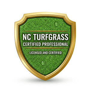 NC Turfgrass Badge Lawn Care Services Cary NC